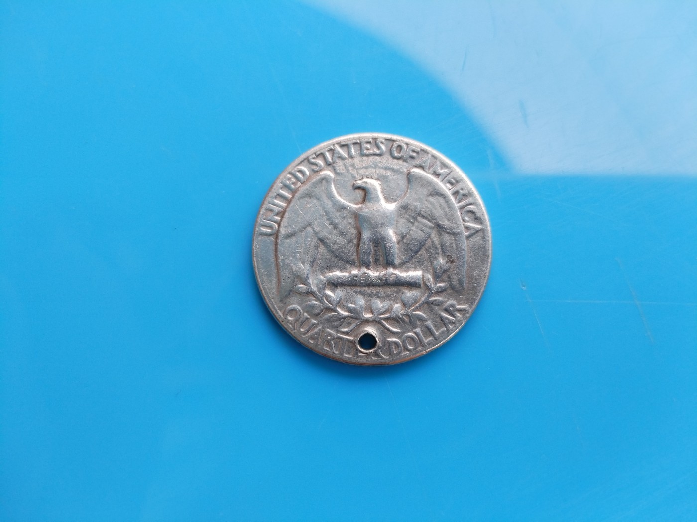 初雪钱币专场（第六期） 1951年美国25分有带孔