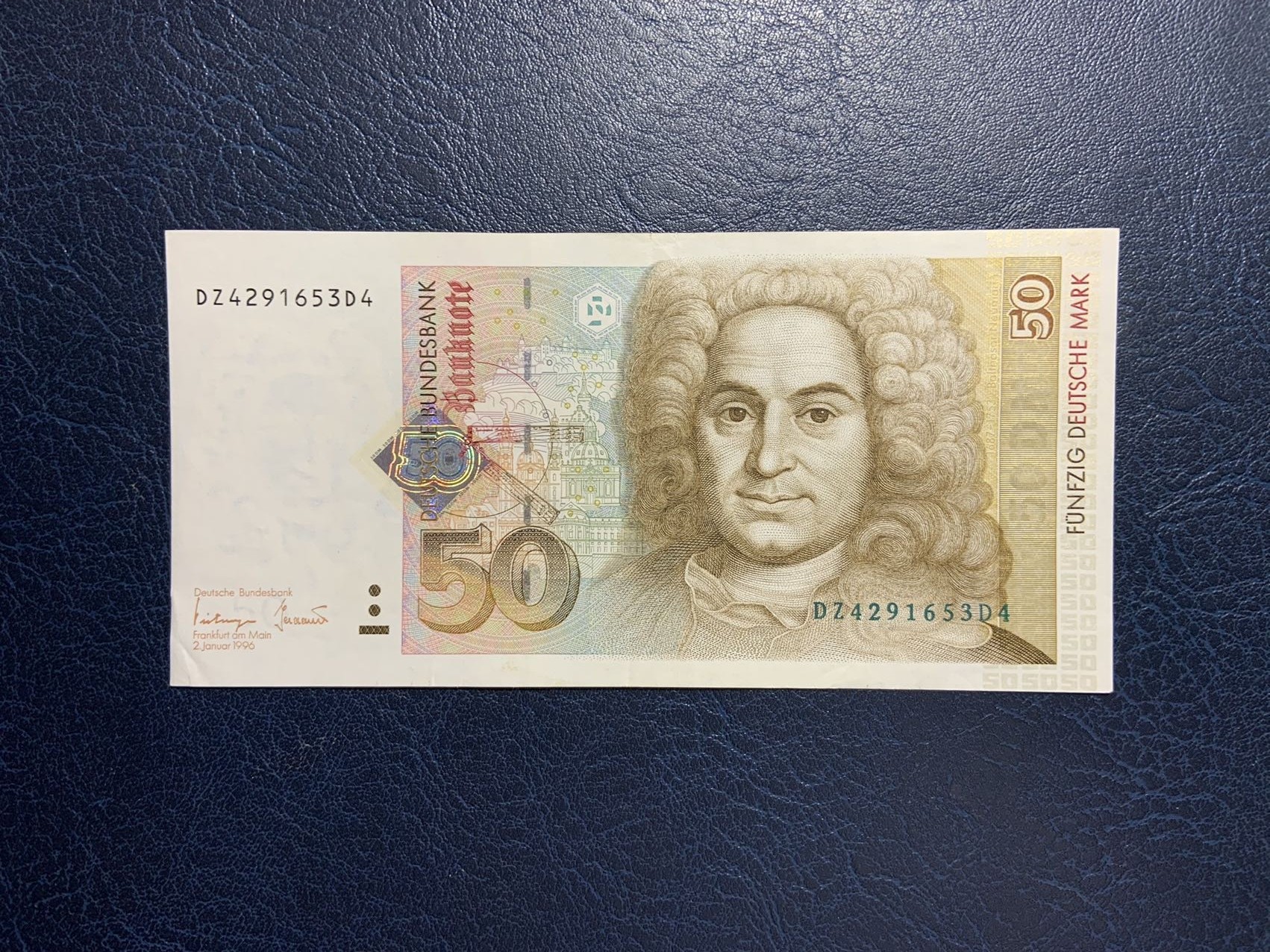 收藏联盟Quantum Auction 第287期拍卖  德国联邦1996年50马克 品相如图 建筑师 纽曼