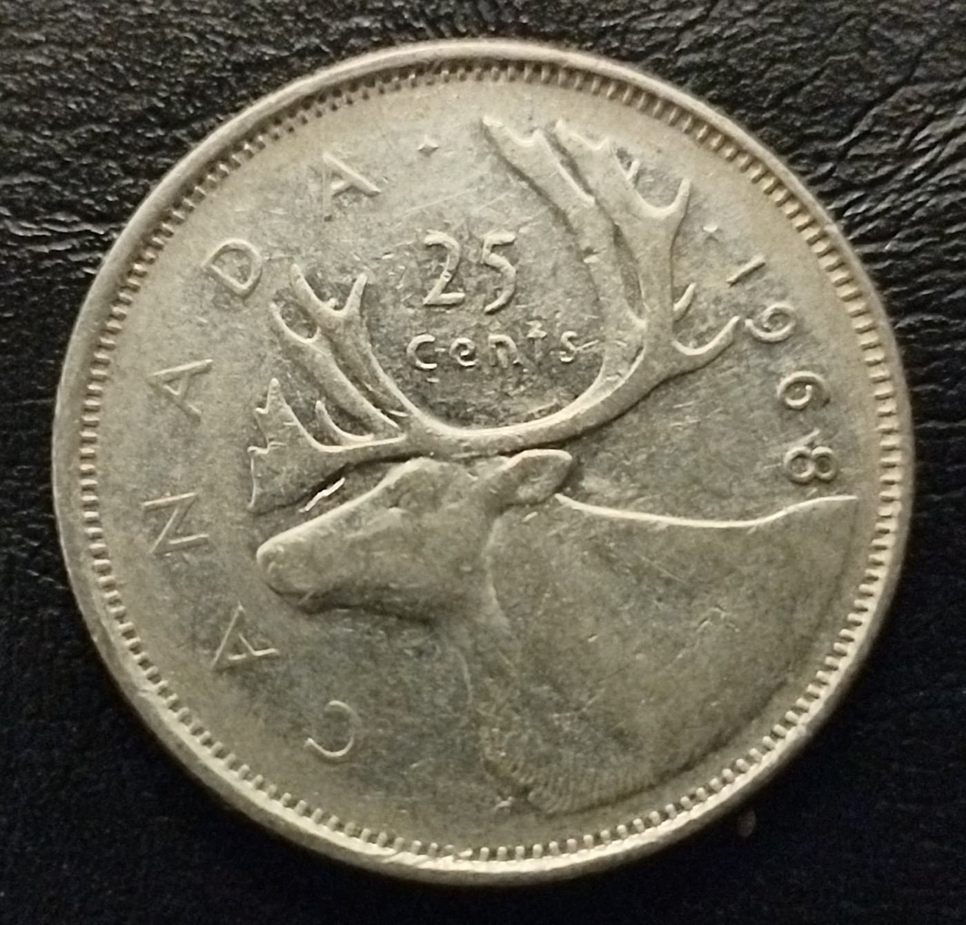 初雪钱币专场（第七期）可搞代拍服务 1968年加拿大25分