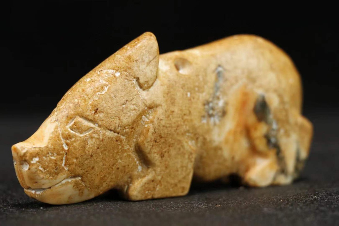 高古玉玉猪高5cm宽10.5cm重170g