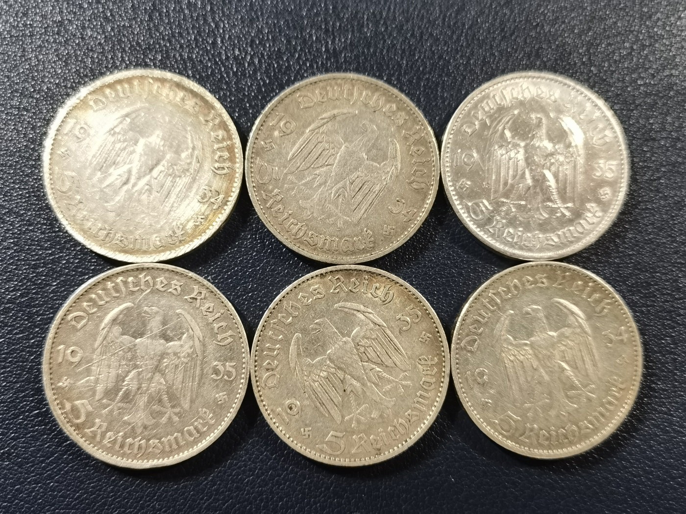 🎉🎊乐享宝藏💎💰~20230910专场 德国二战时期5马克银币6枚
