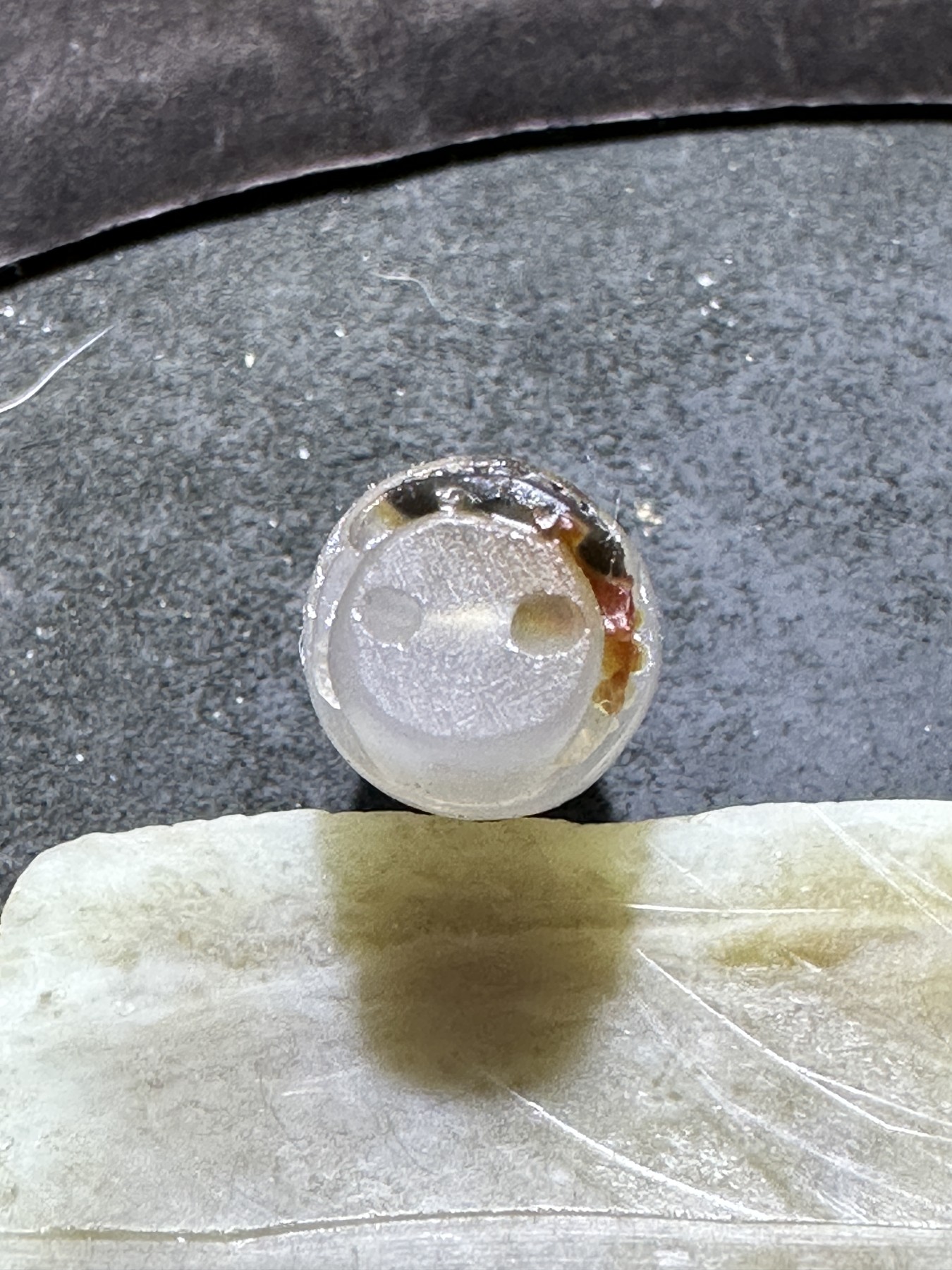 精美亚光高玉化巴西玛瑙手工俏色巧雕鱼跃龙门吊坠（把件）一个！