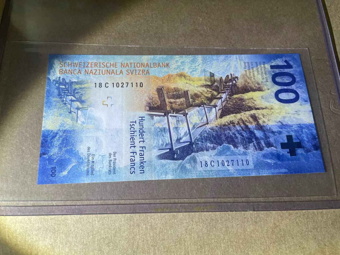 【Blue Auction】✨世界纸币精拍第368期——格雷伯爵夫妇 【18C1027110】瑞士 2018年100法郎 全新UNC