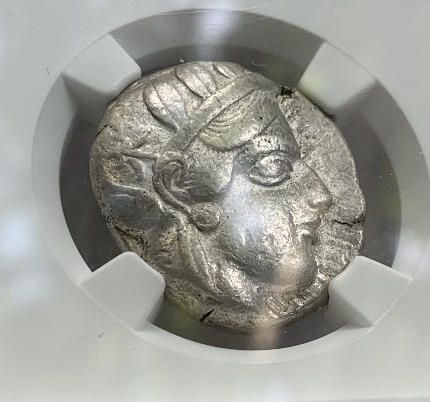 瓶子🏺第108期拍卖会 古希腊 公元前440-前404年4德拉克马雅典娜猫头鹰银币