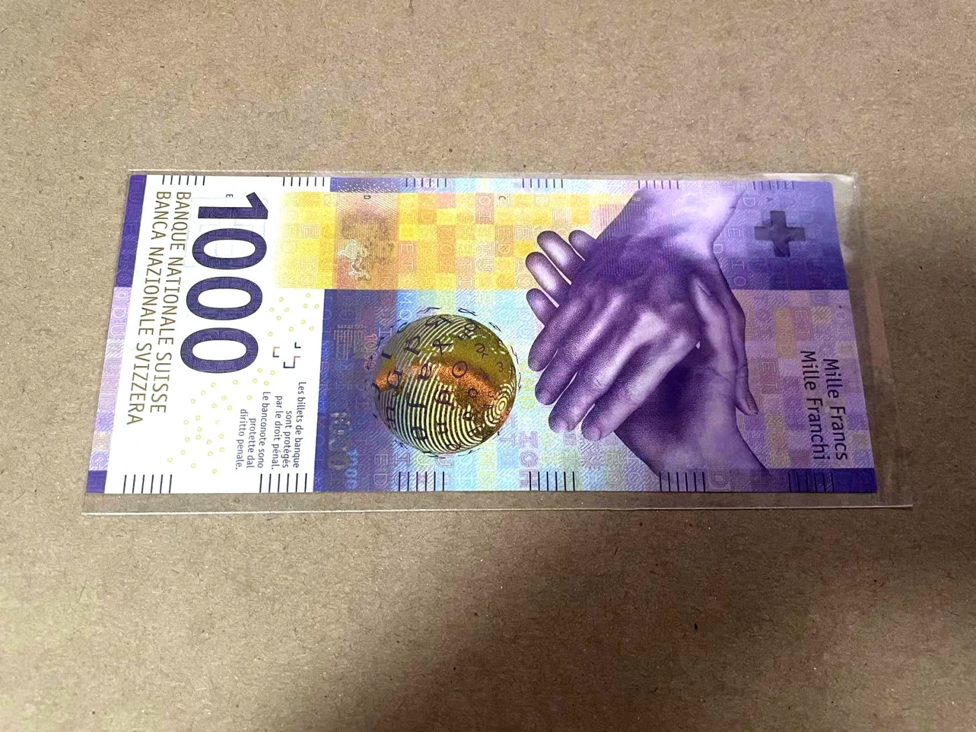 【Blue Auction】✨世界纸币精拍第368期——格雷伯爵夫妇 瑞士 2017年1000法郎 手版 全新UNC 精美 