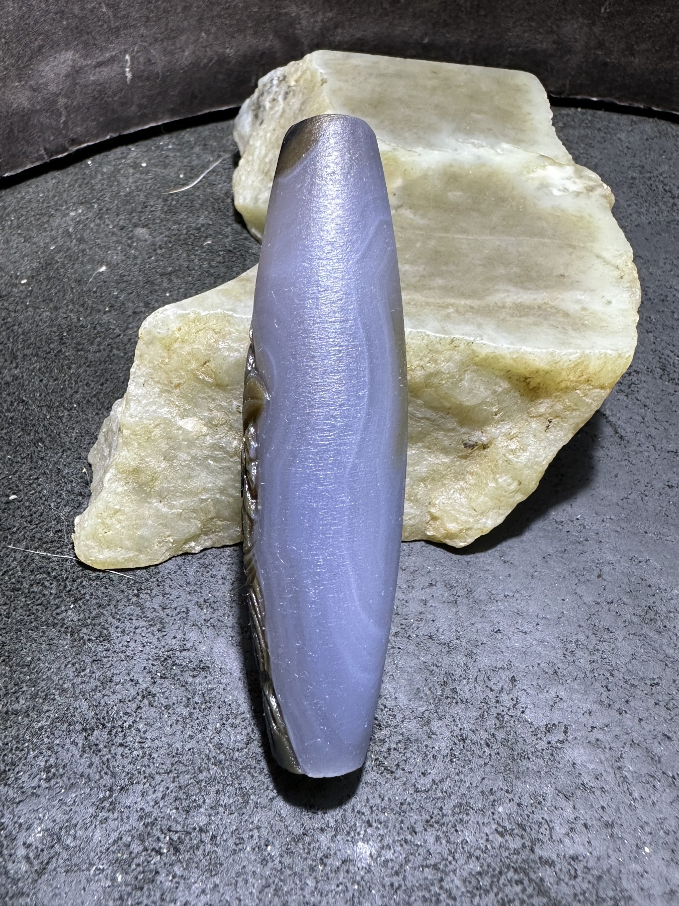 精美亚光高玉化巴西玛瑙手工俏色巧雕雄鸡吊坠（把件）一个！