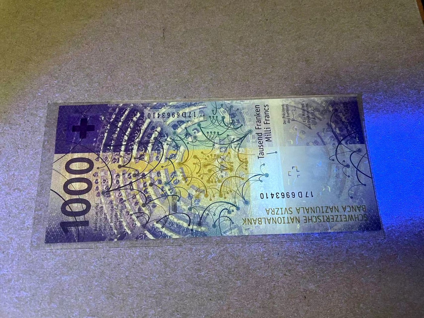 【Blue Auction】✨世界纸币精拍第368期——格雷伯爵夫妇 瑞士 2017年1000法郎 手版 全新UNC 精美 