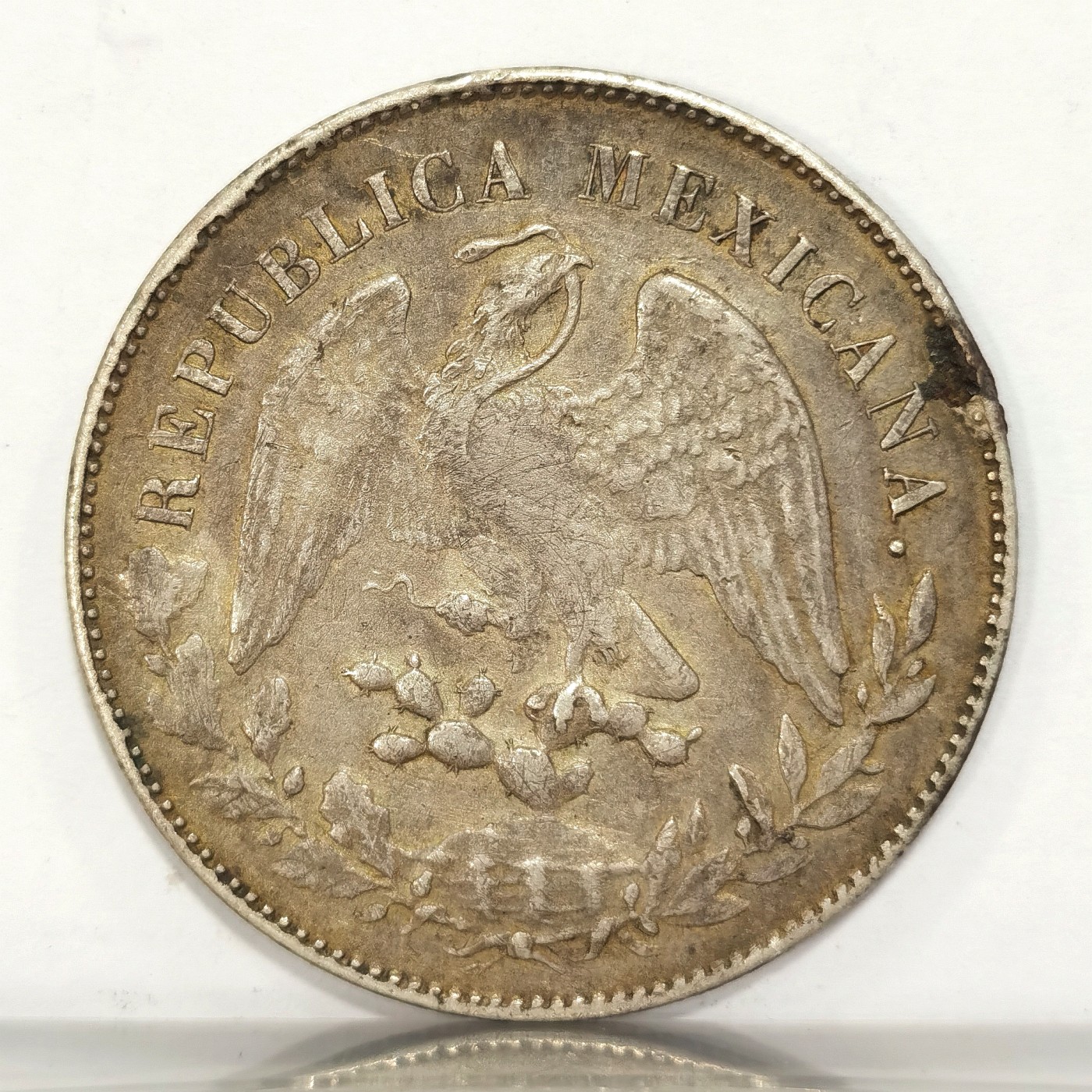 博洋堂世界钱币拍卖第042期周六场（全场包邮）本周五、周六二场连拍 墨西哥直边鹰洋ZS 1898 1比索 中期老包浆老鹰