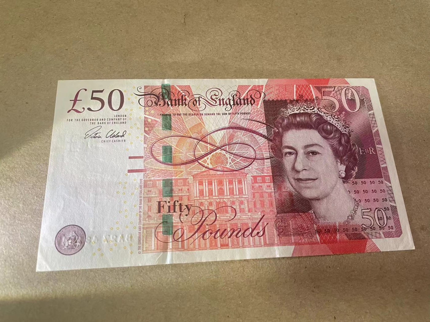 【Blue Auction】✨世界纸币精拍第368期——格雷伯爵夫妇 英国 2010年50镑 品相如图 瓦特