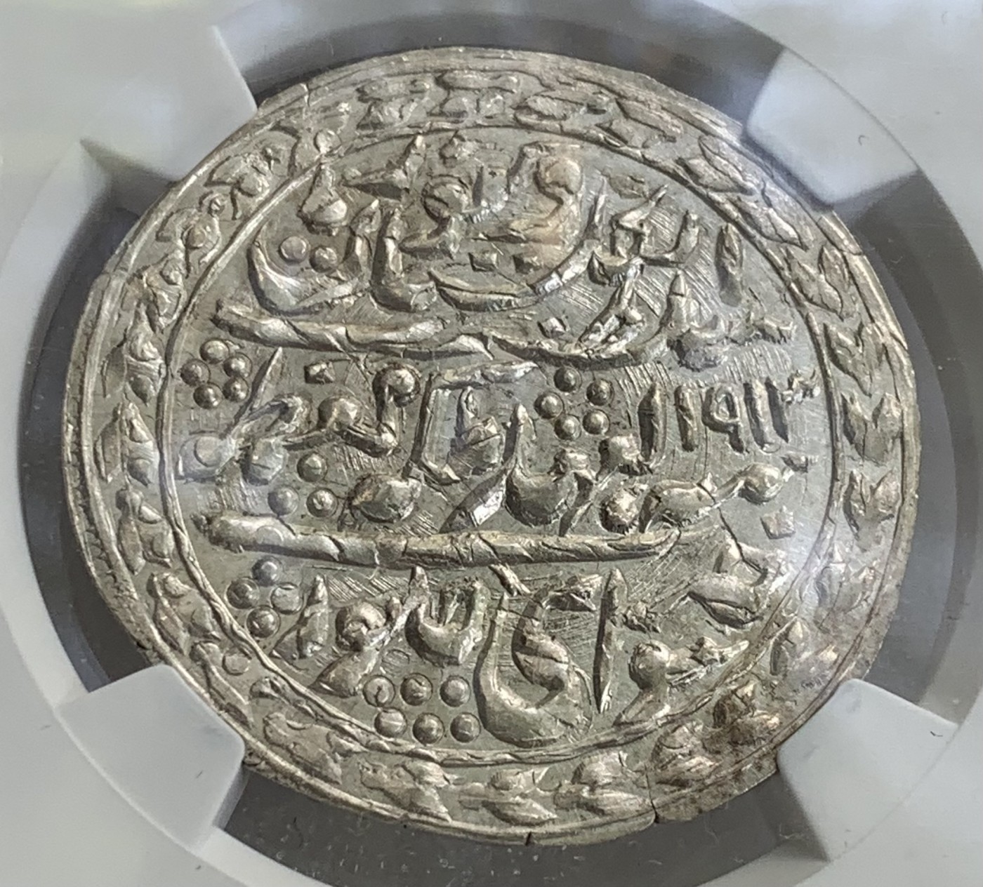 瓶子🏺第108期拍卖会  英属印度1913//34年乔治五世馈赠1卢比银币  NGC MS63