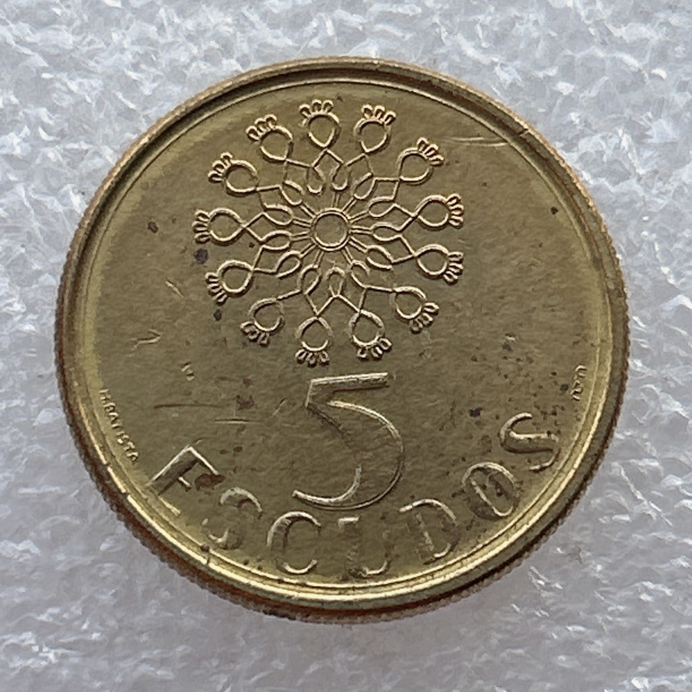 全场一元起拍 世界钱币散币场 第22期 葡萄牙1986年5埃斯库多