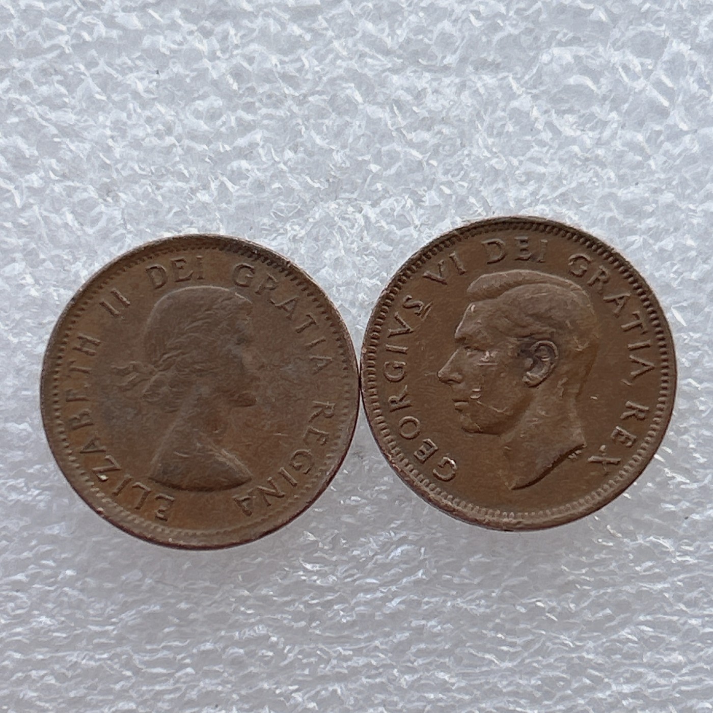 全场一元起拍 世界钱币散币场 第22期 加拿大1分 乔六.伊二两个版本