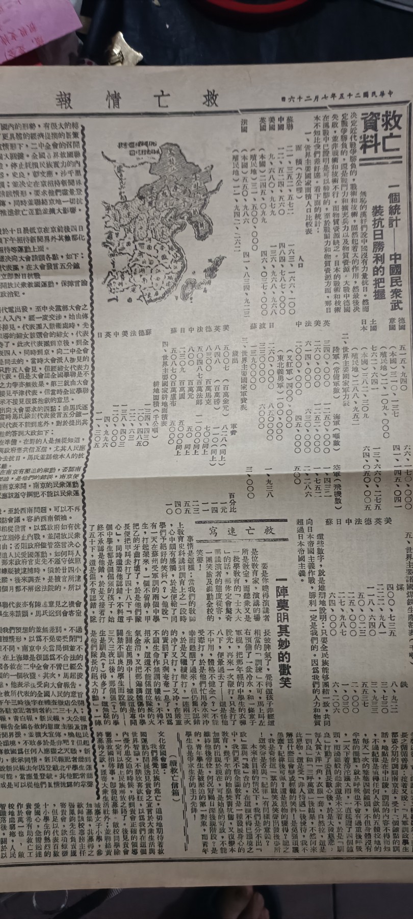 50个拍品全部0起，放漏拍！ 《救亡情报》抗日时期老报纸，建国后官方影印