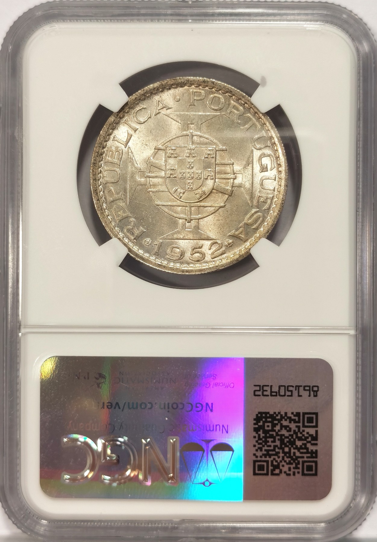 博洋堂世界钱币拍卖第042期周六场（全场包邮）本周五、周六二场连拍 NGC MS66 澳门1952年伍圆银币，顶级高分