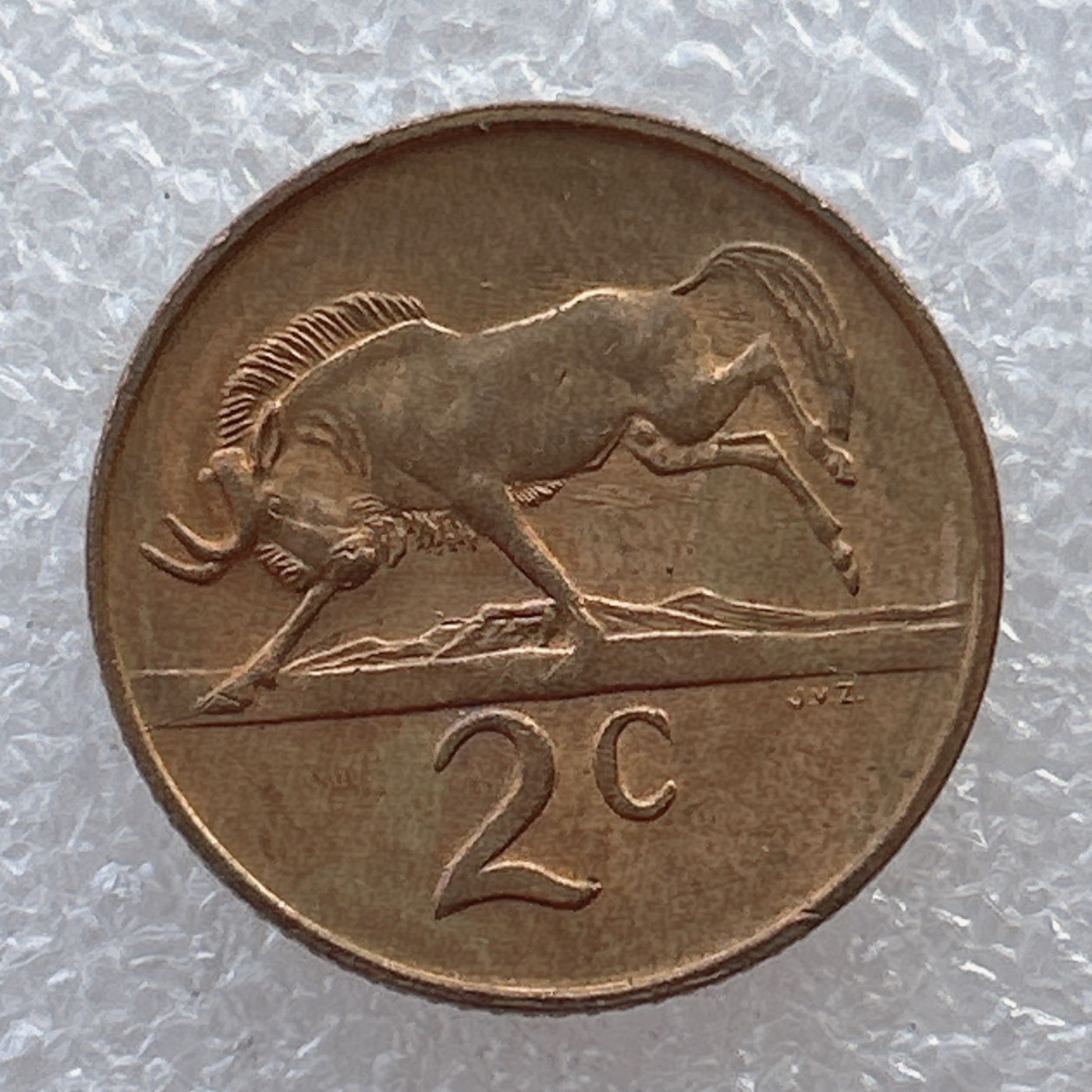 全场一元起拍 世界钱币散币场 第22期 南非2分角马 1989年