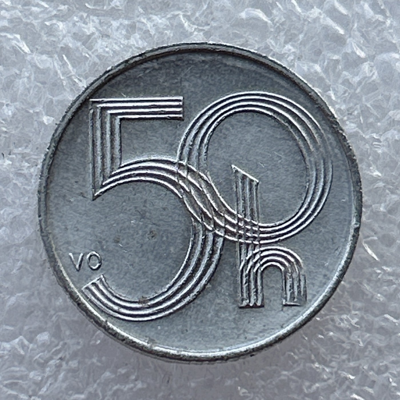 全场一元起拍 世界钱币散币场 第22期 2006年捷克50赫勒铝币