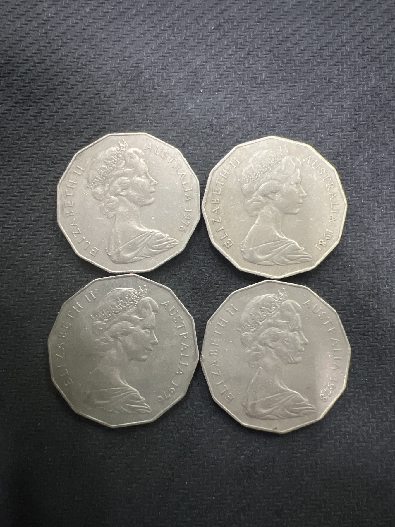 飞翔风筝第7场世界钱币纸币硬币 澳大利亚4枚不同年份