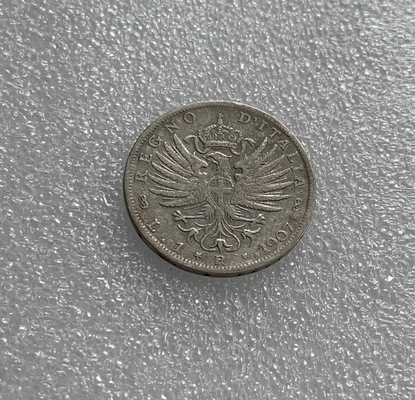 瓶子🏺第108期拍卖会  意大利1901年鹰徽1里拉银币  伊曼纽尔三世