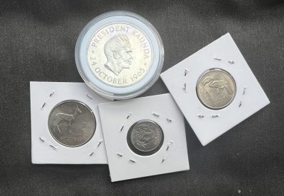 【币观天下】第233期钱币拍卖 - 赞比亚 纪念币 4枚