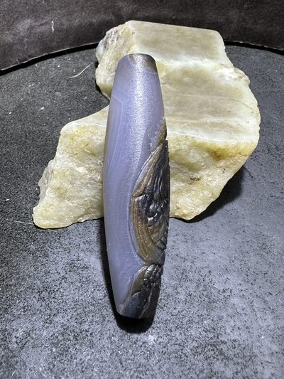 精美亚光高玉化巴西玛瑙手工俏色巧雕雄鸡吊坠（把件）一个！ 精美亚光高玉化巴西玛瑙手工俏色巧雕雄鸡吊坠（把件）一个！