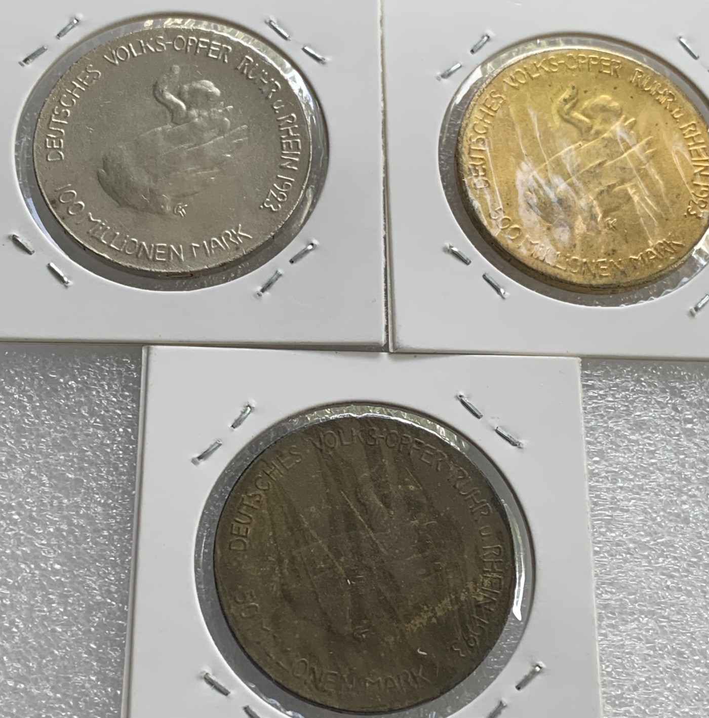 瓶子🏺第108期拍卖会  德国1923年紧张时期普罗米修斯3枚套  完美品相