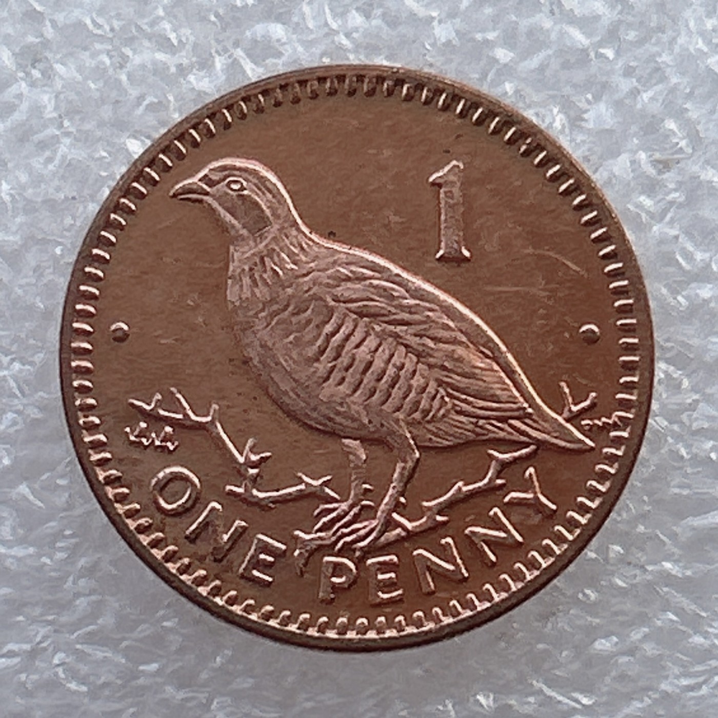 全场一元起拍 世界钱币散币场 第22期 直布罗陀2000年1便士 动物 鹧鸪