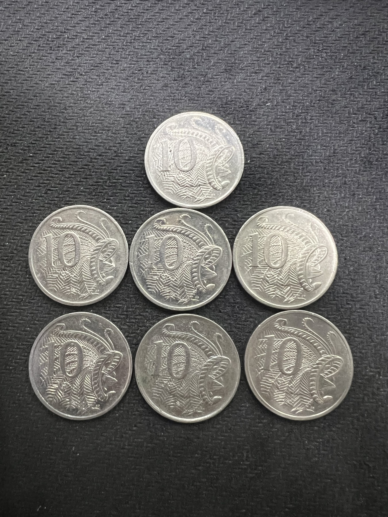 飞翔风筝第7场世界钱币纸币硬币 澳大利亚7枚年份不同