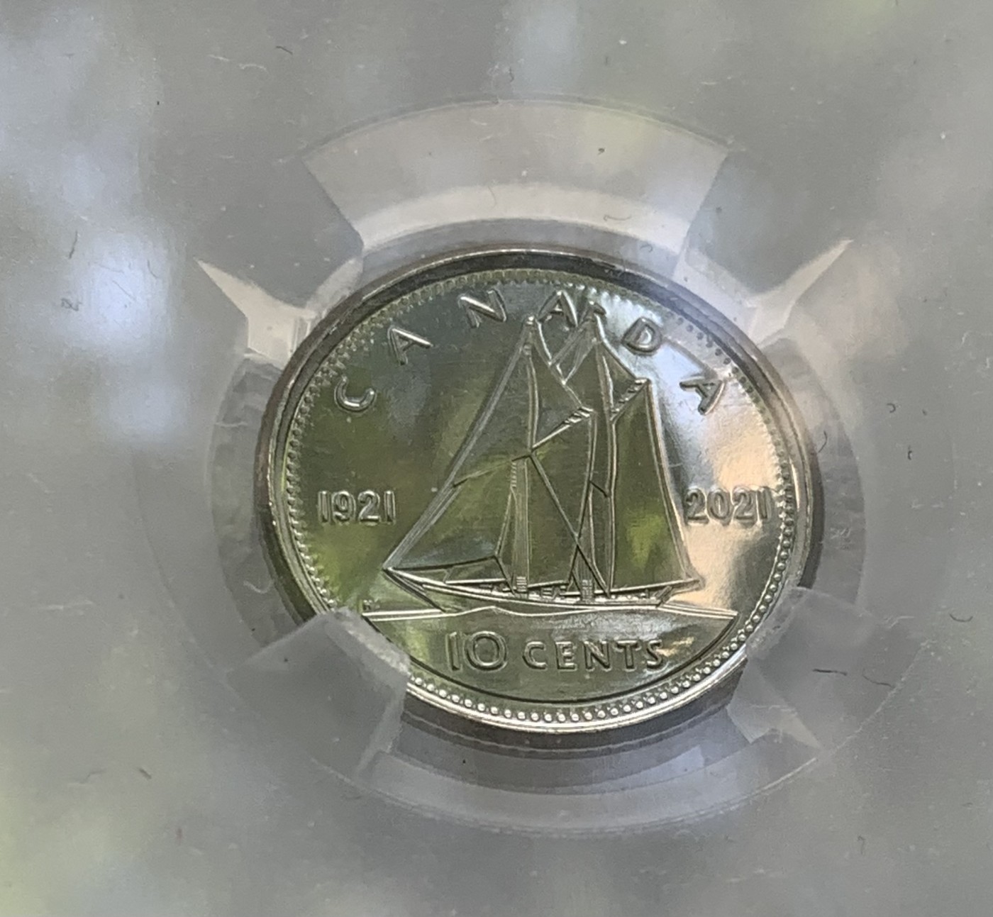 瓶子🏺第108期拍卖会  加拿大2021年10分纪念币  麦稀奇首届币展纪念款