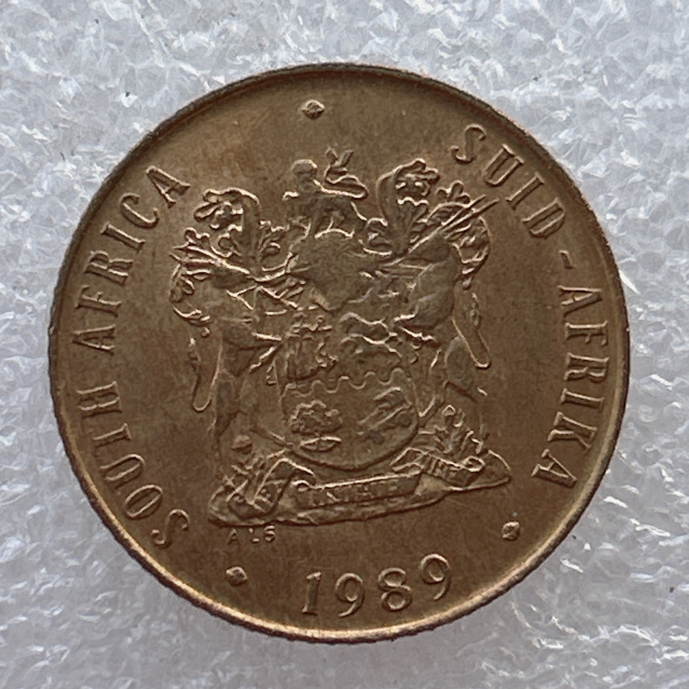 全场一元起拍 世界钱币散币场 第22期 南非2分角马 1989年