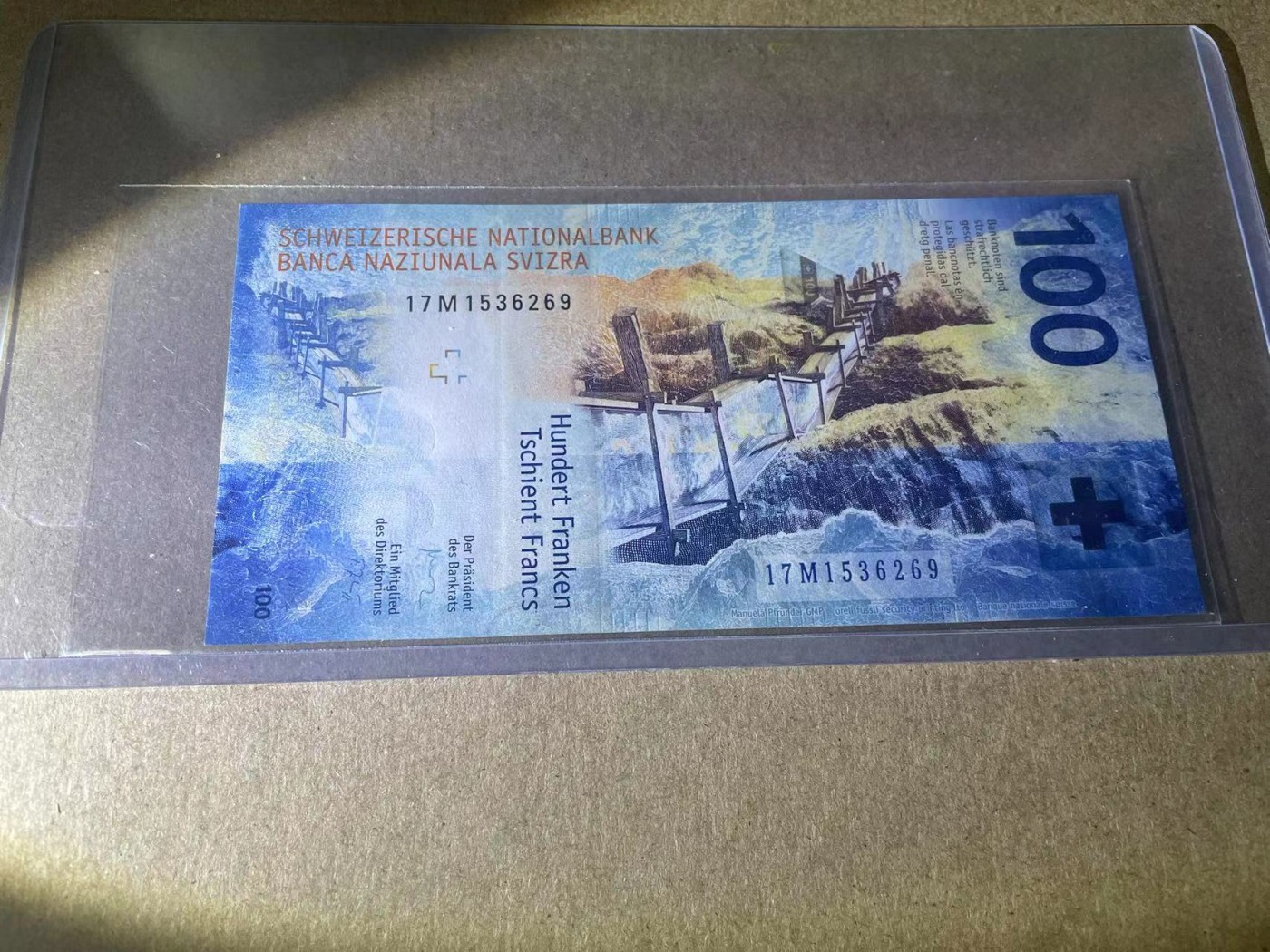 【Blue Auction】✨世界纸币精拍第368期——格雷伯爵夫妇 【17M1536269】瑞士 2017年100法郎 全新UNC