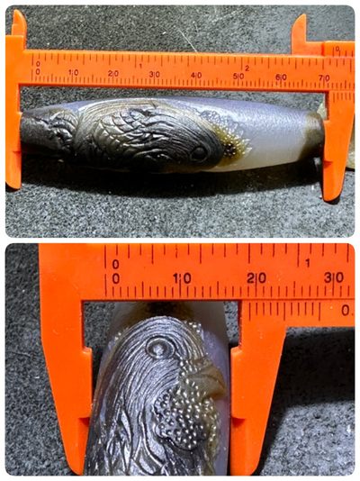 精美亚光高玉化巴西玛瑙手工俏色巧雕雄鸡吊坠（把件）一个！ 精美亚光高玉化巴西玛瑙手工俏色巧雕雄鸡吊坠（把件）一个！