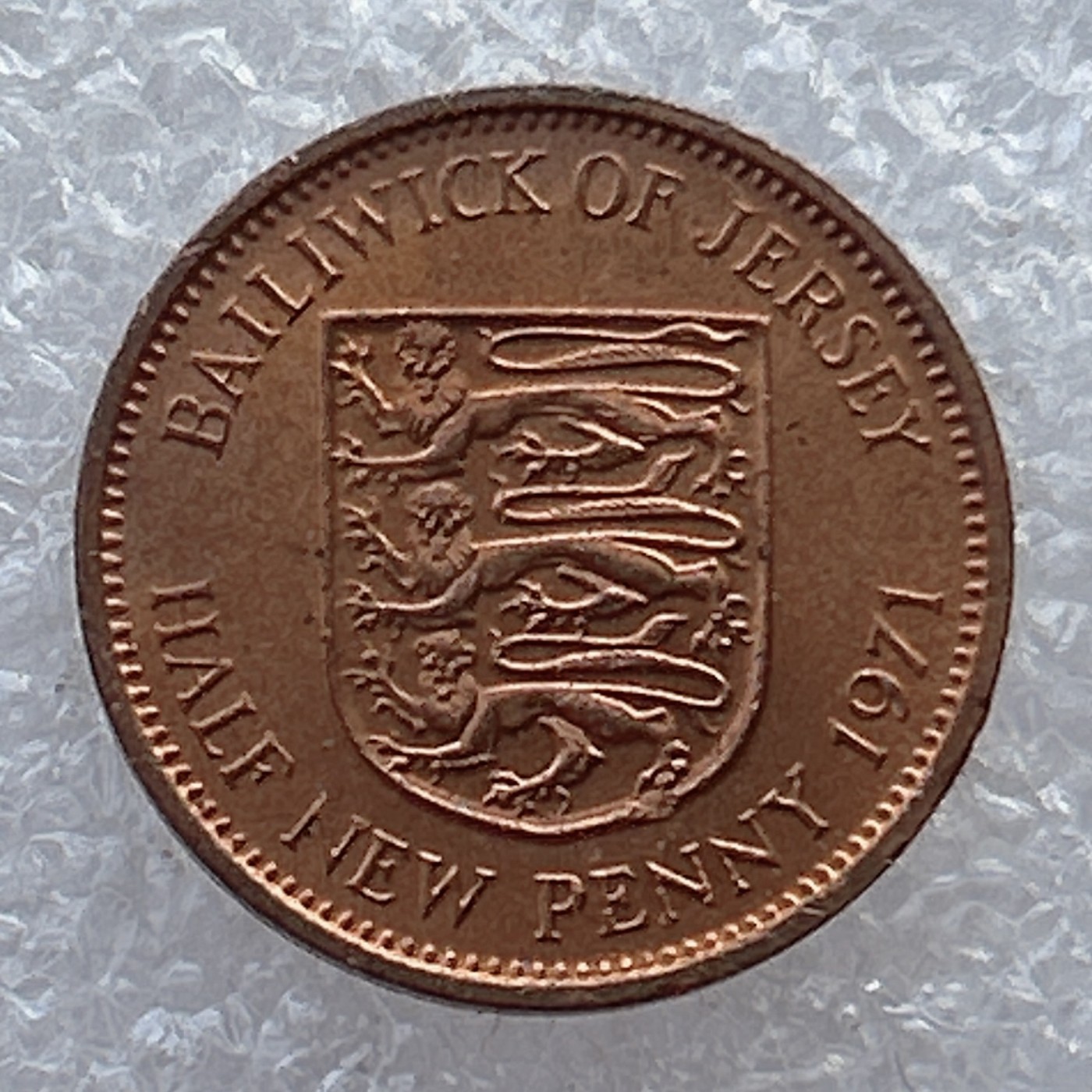 全场一元起拍 世界钱币散币场 第22期 泽西岛1971年1/2便士