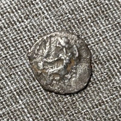 【Ancient coins】古希腊/罗马/中世纪钱币 第八期 - 古希腊巴力神奥波银币 0.61g 8mm