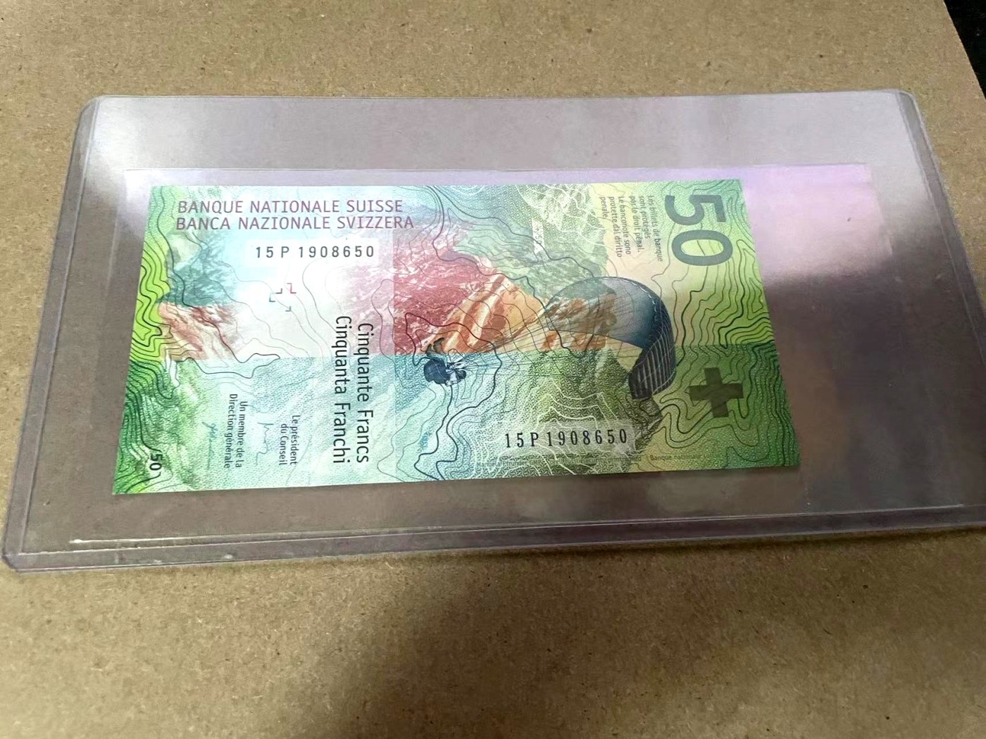 【Blue Auction】✨世界纸币精拍第368期——格雷伯爵夫妇  【15P1908650】瑞士 2015年50法郎 全新UNC