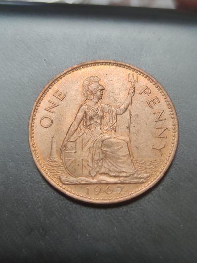 燕姐换藏第58拍 英国1967年1便士铜币