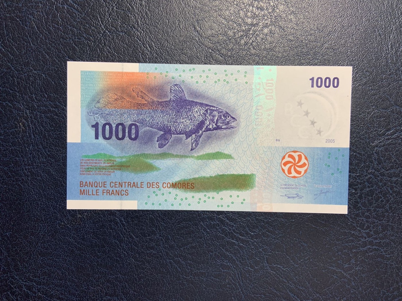 收藏联盟Quantum Auction 第288期拍卖 (已更新) 科摩罗2005年1000法郎 品相全新UNC 号码无4 获奖作品