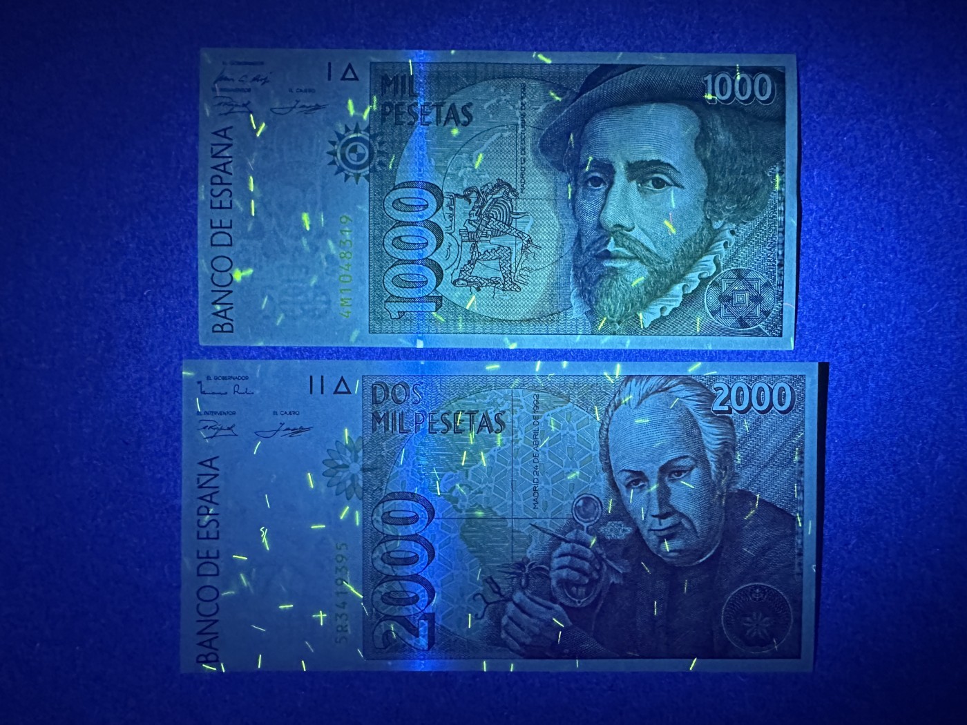 《张总收藏》118期-外币超精品合集 西班牙1000、2000比塞塔2张 UNC 1992年