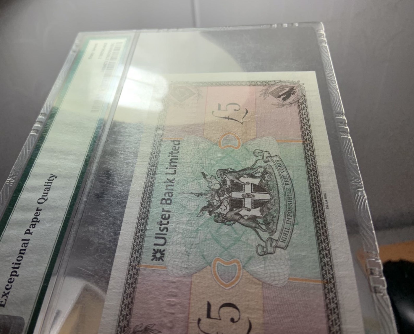 收藏联盟Quantum Auction 第288期拍卖 (已更新) 北爱尔兰阿斯特银行2013年5镑 PMG67 号码无457