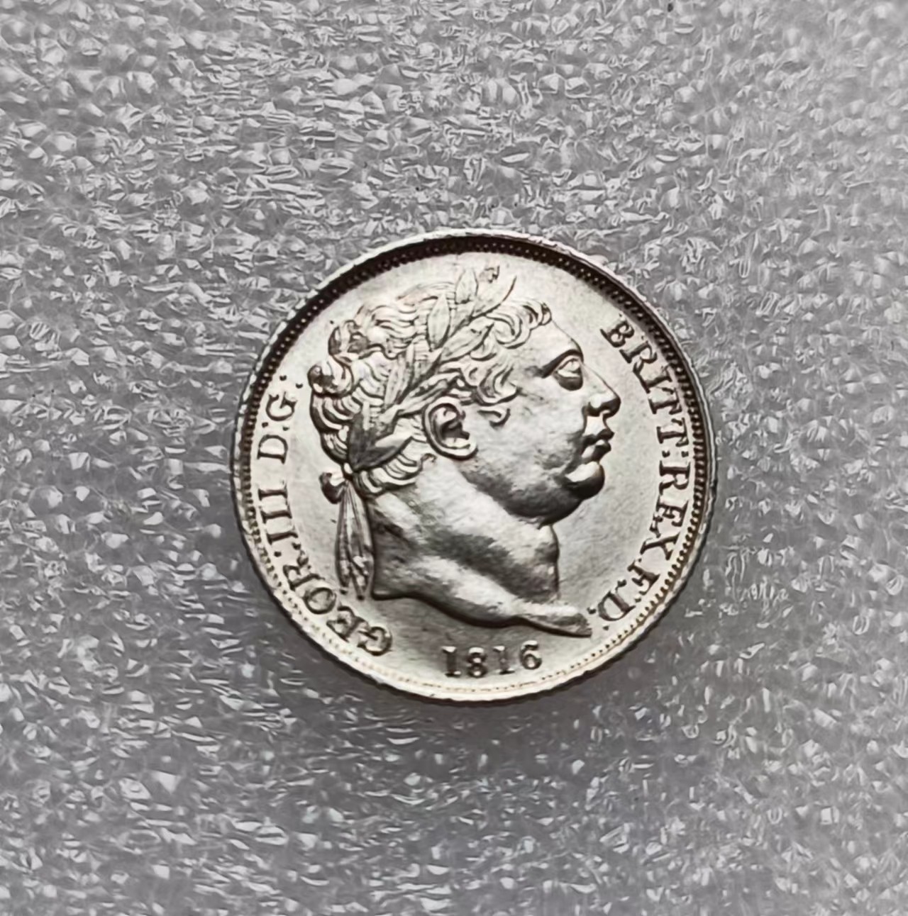 瓶子🏺第108期拍卖会  英国1816年乔三6便士银币
