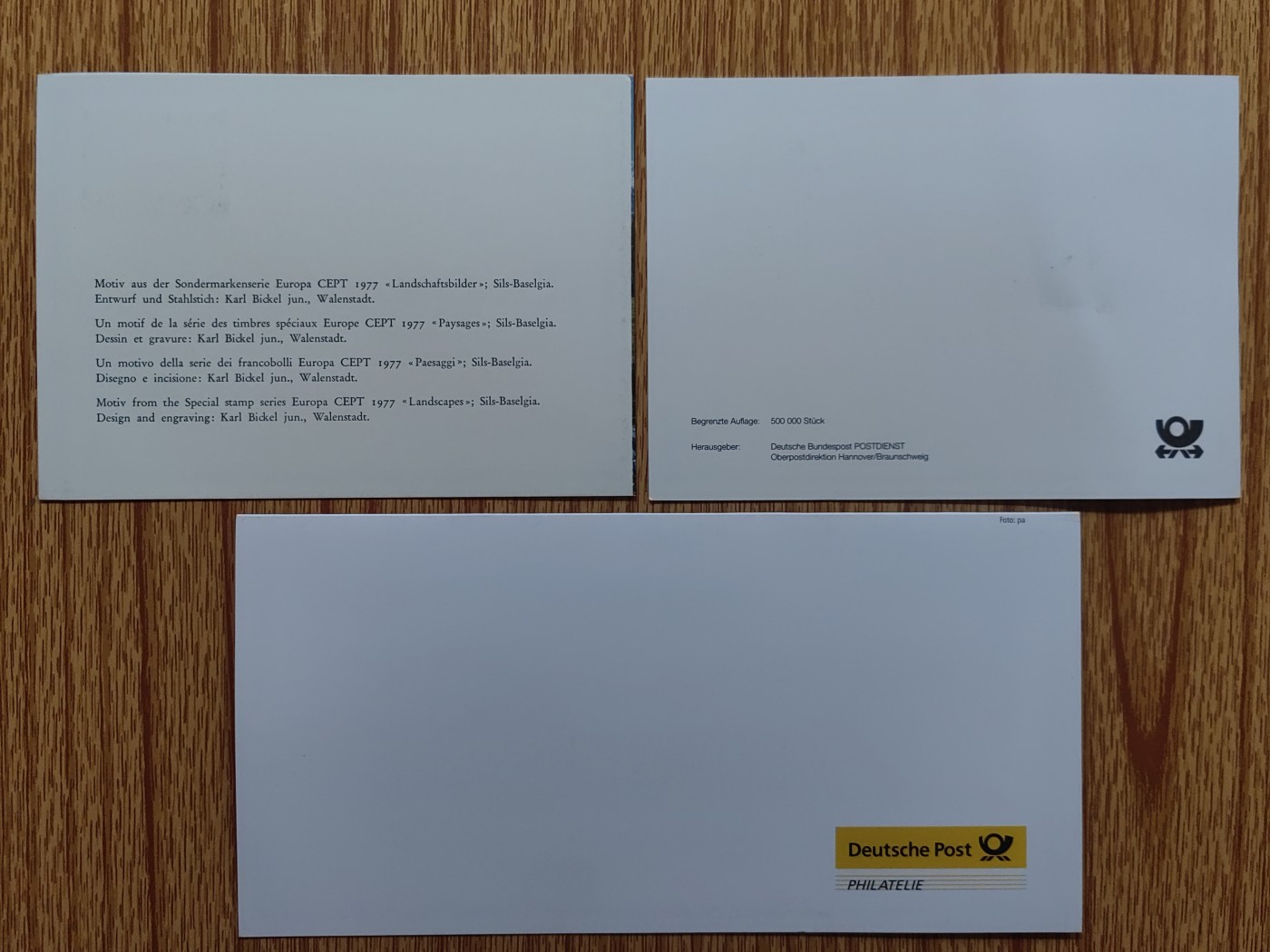 邮折专场第⑥场（秒杀场） 彩色邮折3个其中有77年瑞士邮折（秒杀）