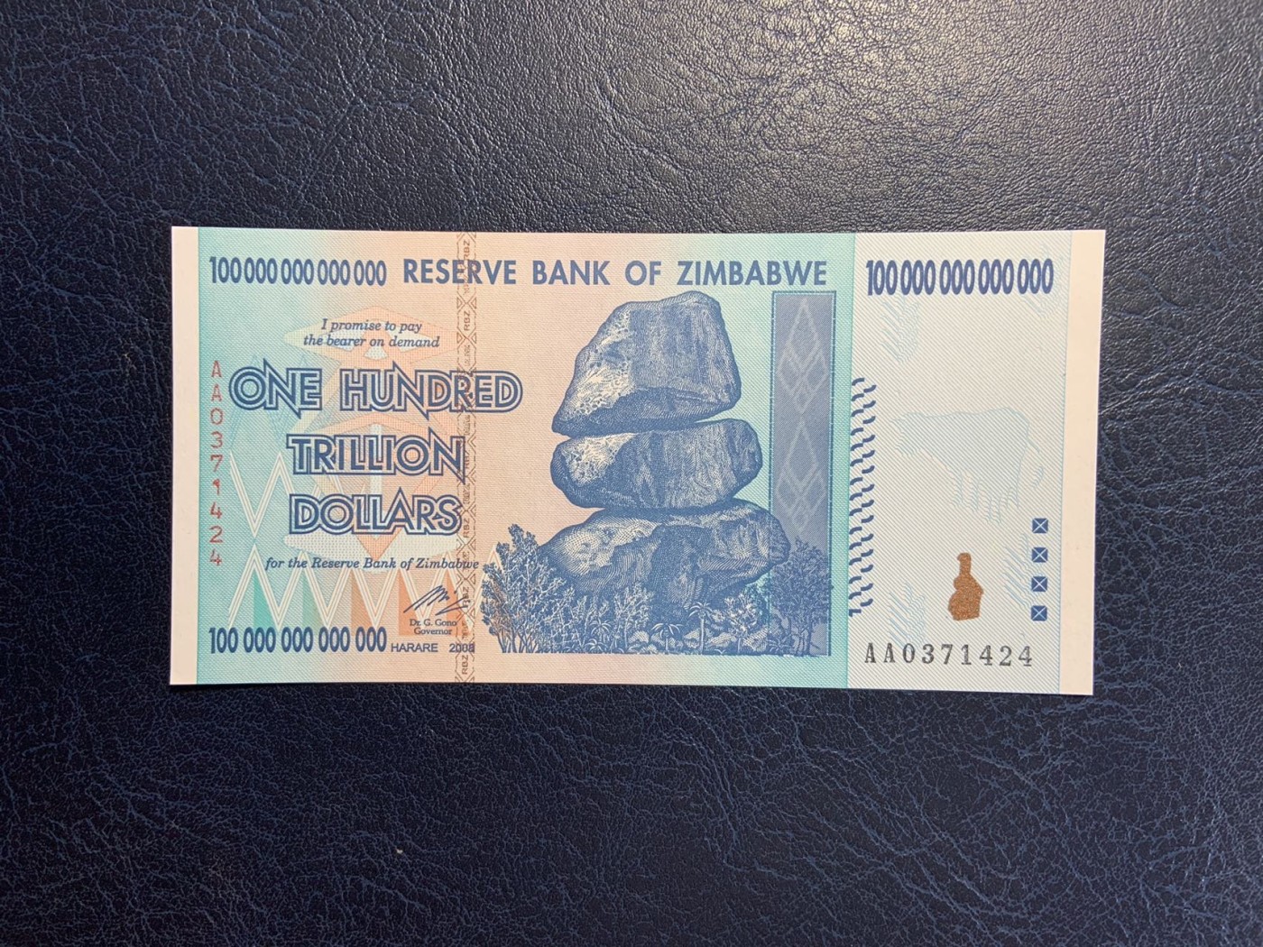 收藏联盟Quantum Auction 第288期拍卖 (已更新) 津巴布韦2008年100万亿元 品相全新UNC