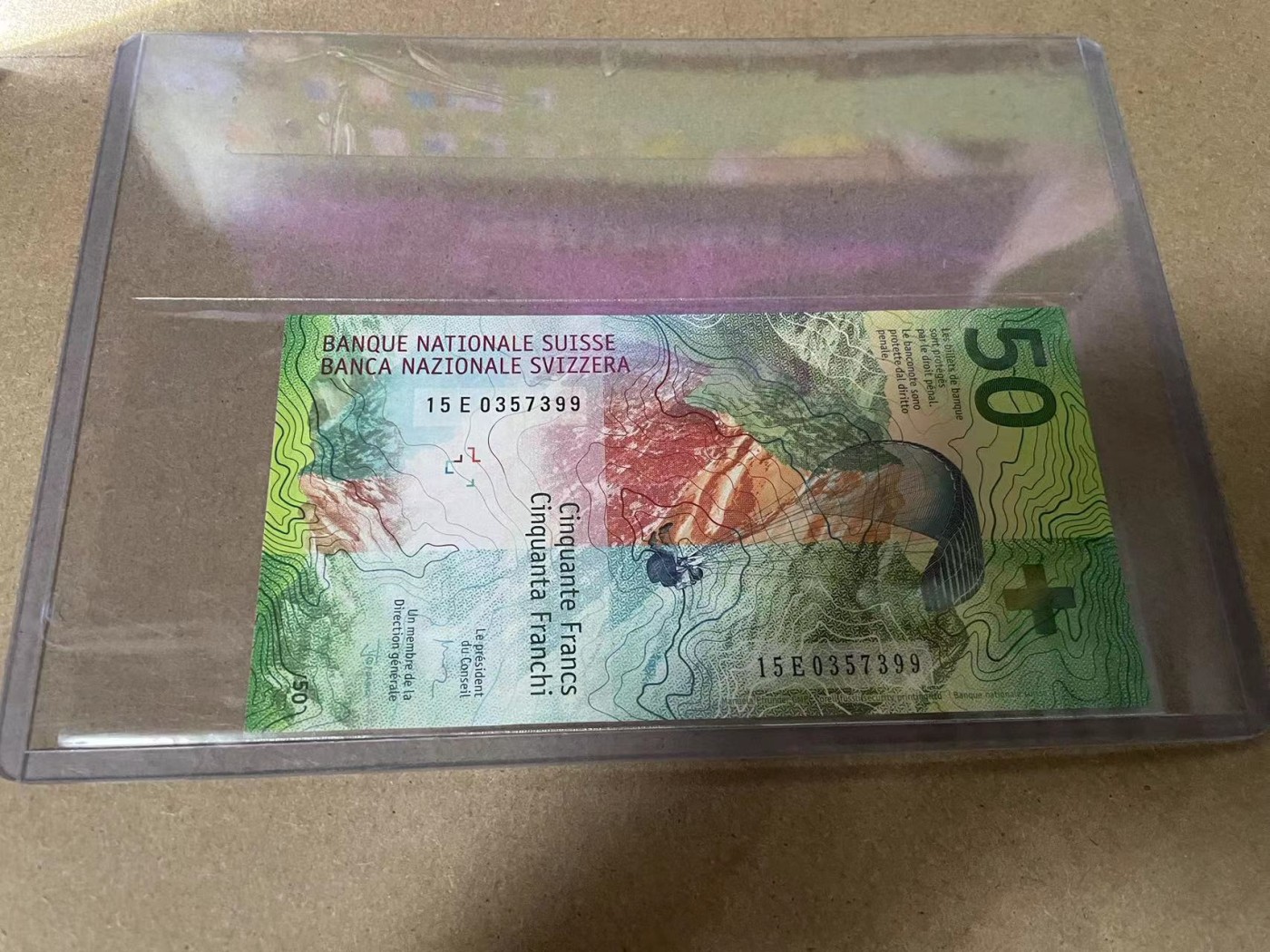 【Blue Auction】✨世界纸币精拍第369期【精】 【15E0357399】瑞士 2015年50法郎 全新UNC