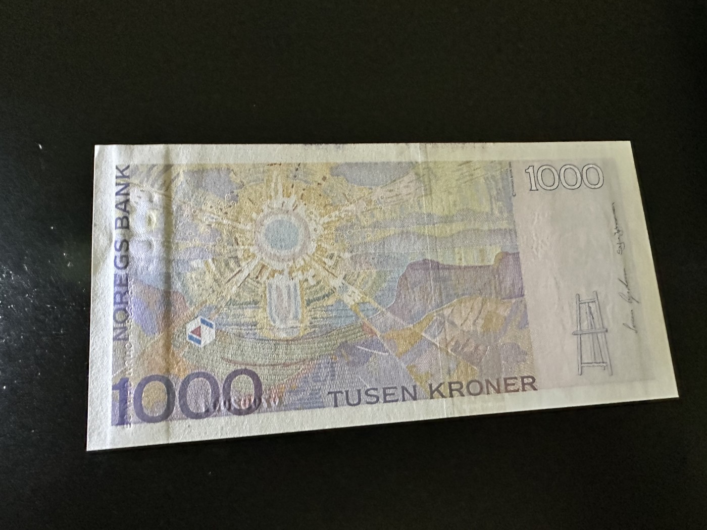 《外钞收藏家》第二百九十七期（连拍第二场）（欧洲五国专场） 挪威2001年1000克朗 全新UNC