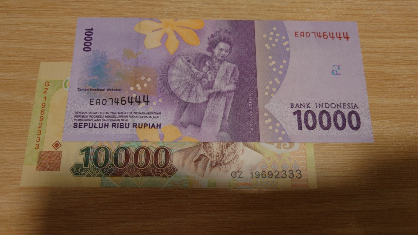 【世界钱币】精选微拍第68期暨2023年第十五期 各类豹子狮子老虎号超低价起拍【早出价很可能最终就得了】 印尼和越南10000各一张 豹子号如图 绝品