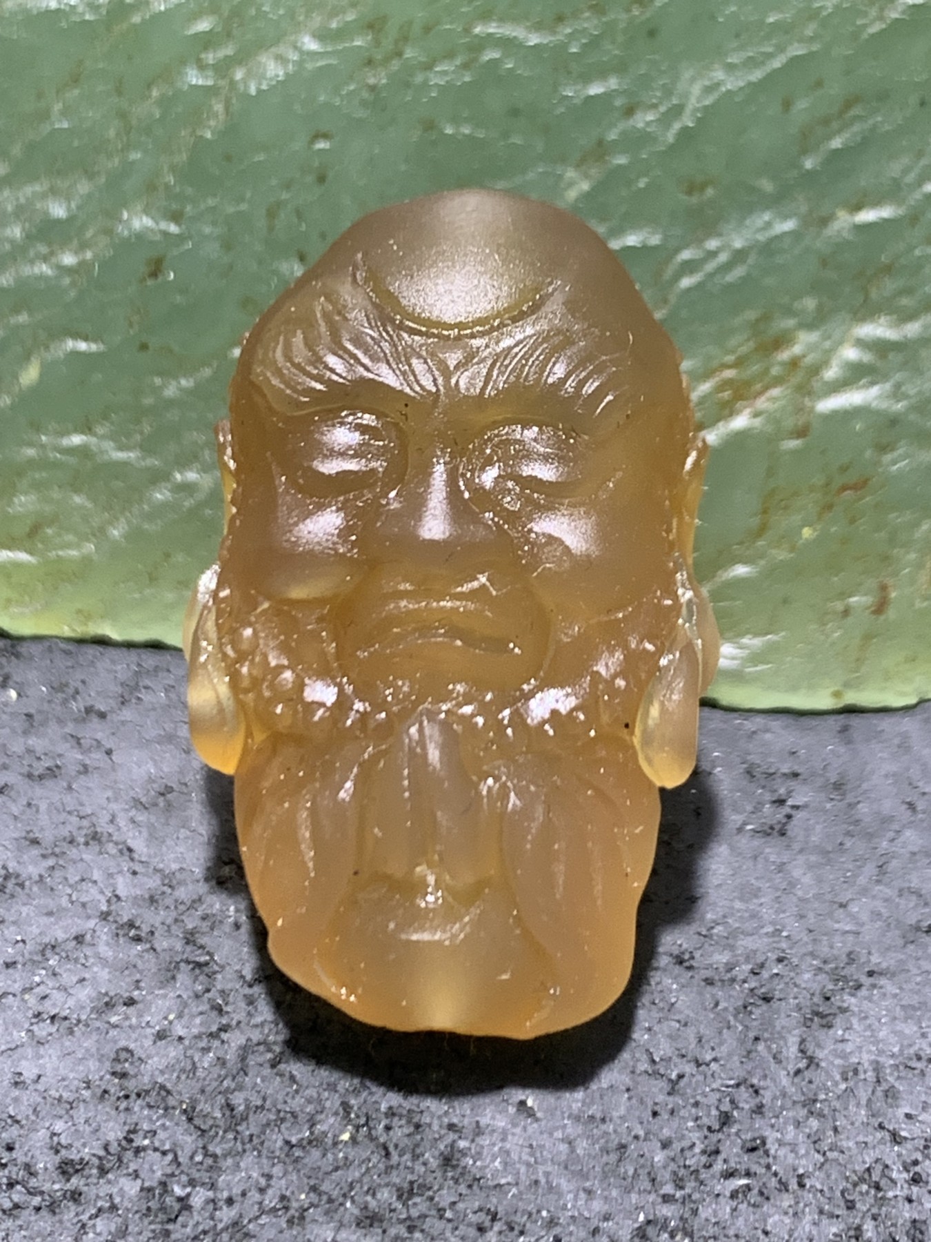 精美高玉化高润度蒙料战国红玛瑙手工雕刻达摩珠（吊坠）一个！