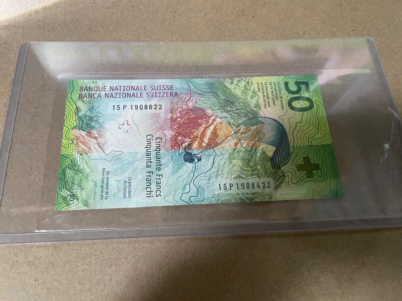 【Blue Auction】✨世界纸币精拍第369期【精】 【15P1908622】瑞士 2015年50法郎 全新UNC