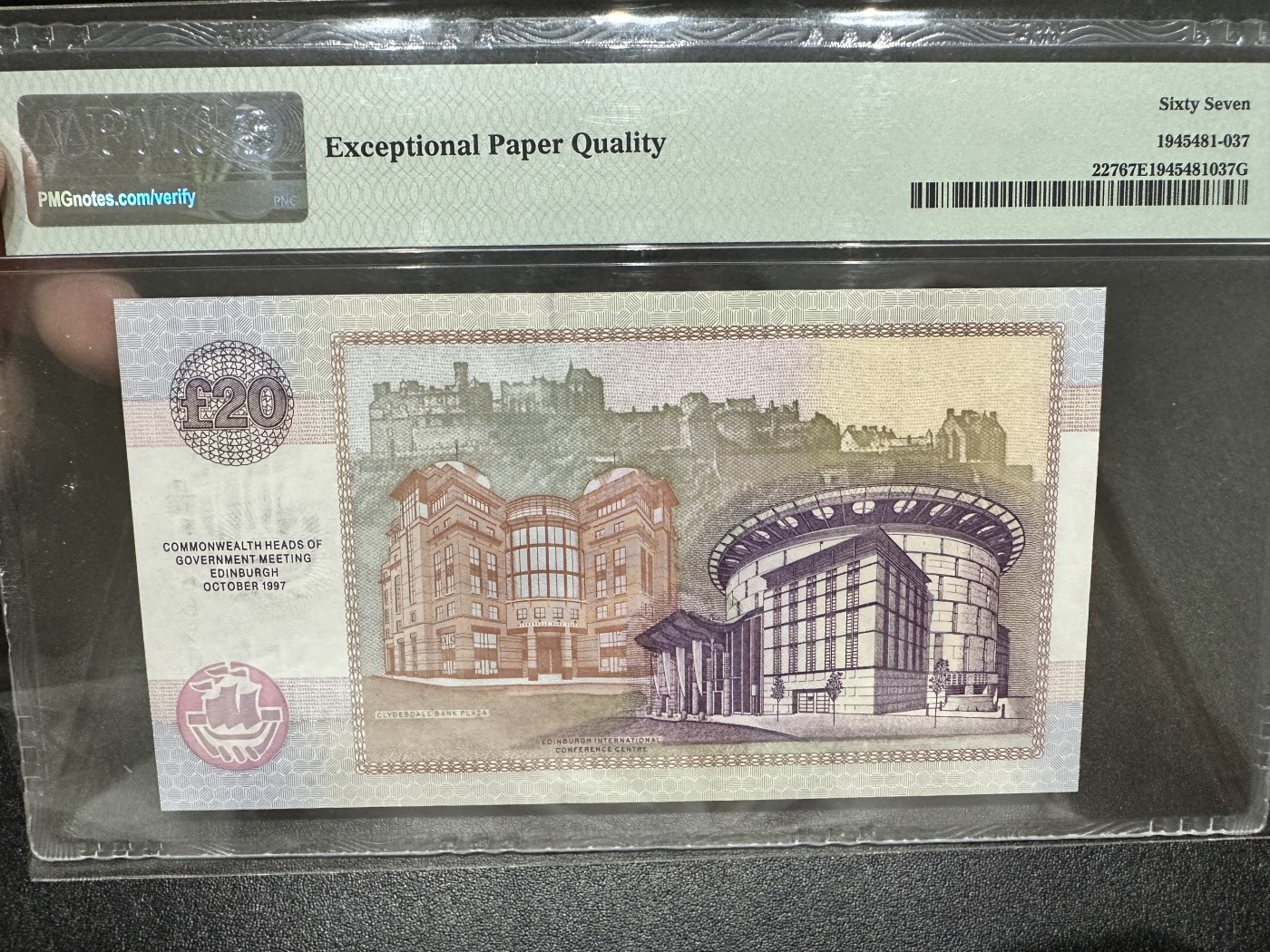 1997年苏格兰20镑PMG67 无47 纪念钞- 外钞收藏家- 外钞收藏家- 麦稀奇