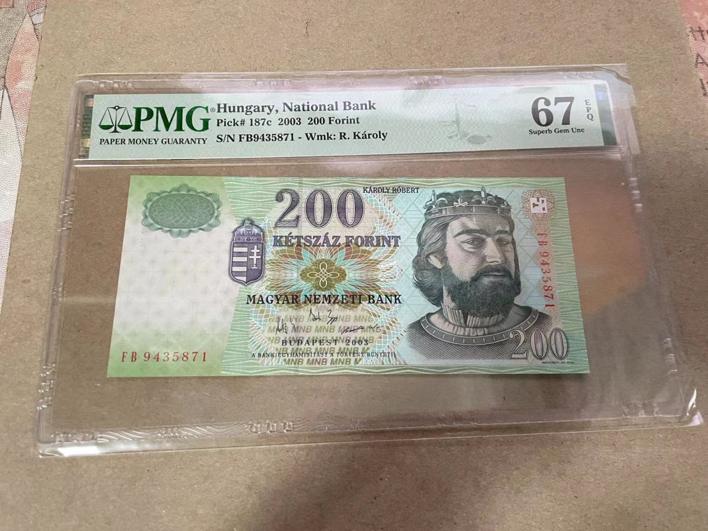 【Blue Auction】✨世界纸币精拍第369期【精】 匈牙利 2003年200福林 PMG67EPQ 