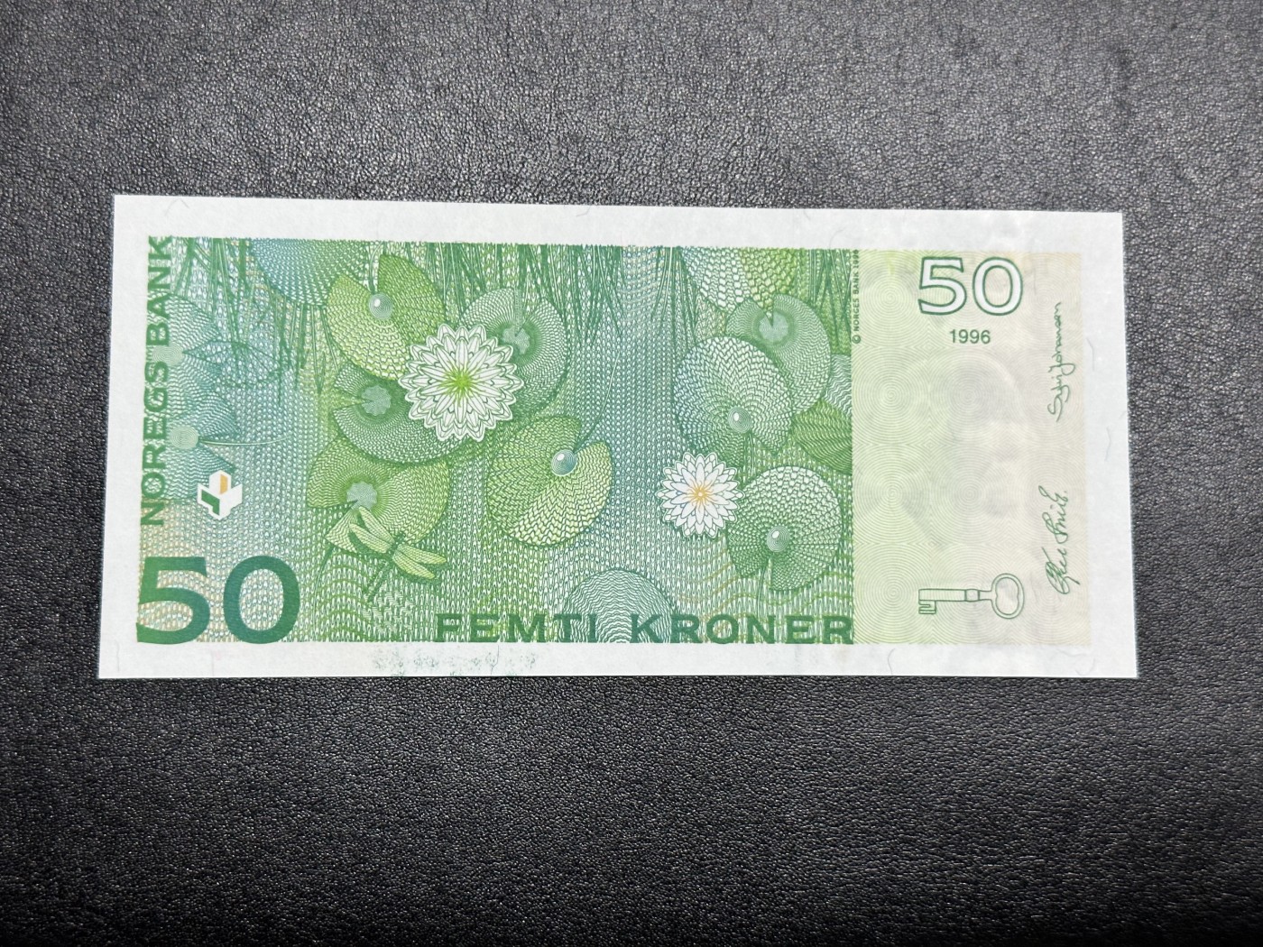 《外钞收藏家》第二百九十七期（连拍第二场）（欧洲五国专场） 挪威1996年50克朗 全新UNC