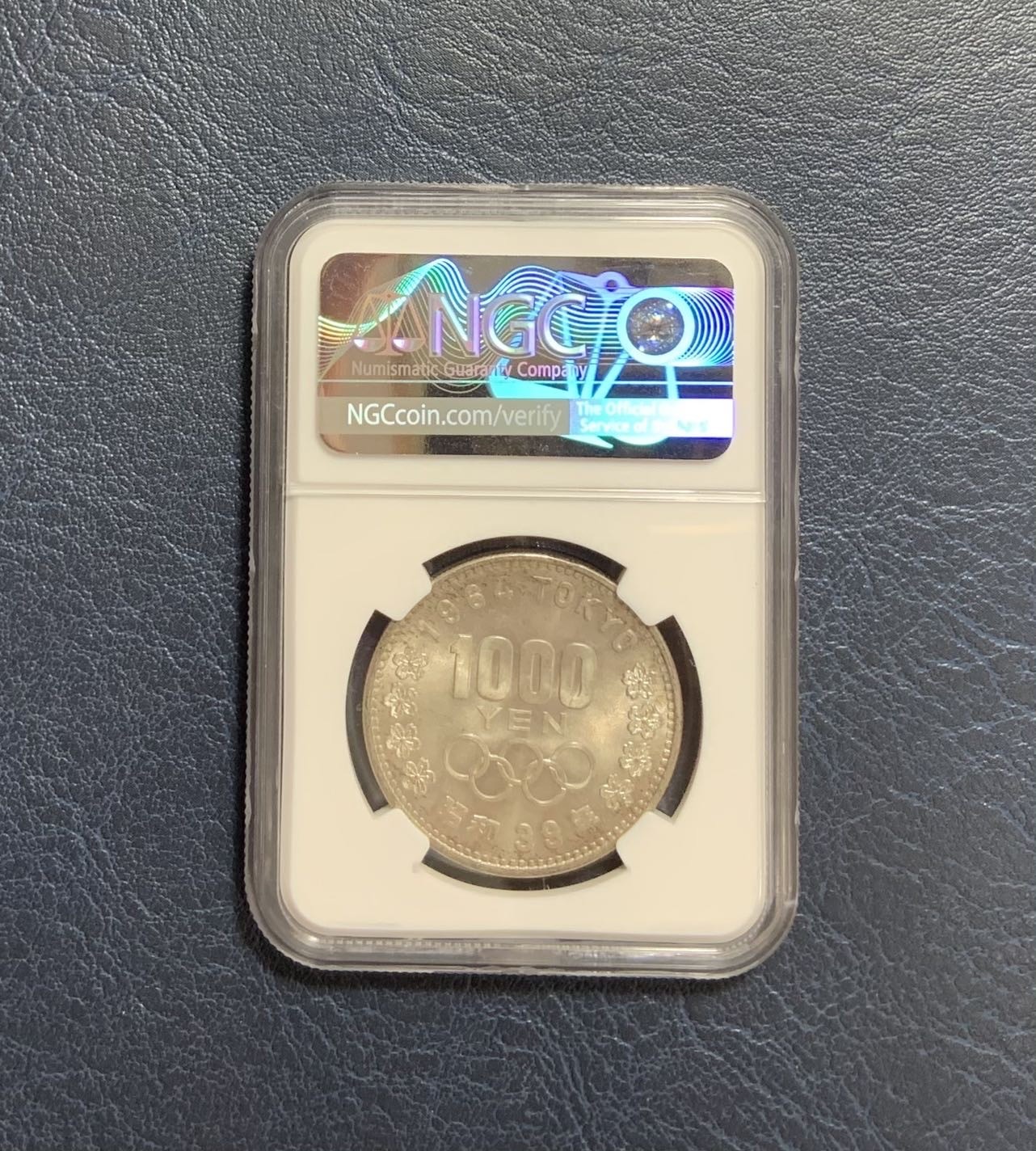 收藏联盟Quantum Auction 第289期拍卖  日本1964年1000元东京奥运会纪念银币 NGC MS66